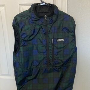HUF Green and Blue Checkered Vest